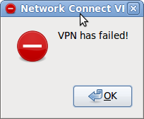 VPN has failed!